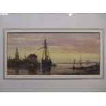 Richard Henry Nibbs (British, 1816 - 1893), 'Saling Boats', signed lower left, watercolour, 10 x