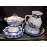 Miscellaneous ceramics to include Crown Derby, ironstone and blue and white wares