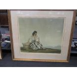 § Sir William Russell Flint (Scottish, 1880-1969), 'Griselda', offset lithograph in colours,
