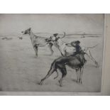 G Vernon Stokes 'The Trials', dry point etching, published by the Fine Art Society, 26 x 32cm, David