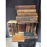 Twenty one volumes, mainly literature and leather bound