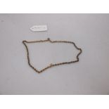 A 15ct rope chain, stamped ot both ends and fitted with barrel clasp, 18.9g