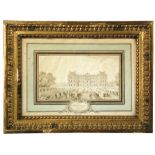 *** Marechal (French, 18th Century) The Luxembourg Palace, 1785, signed lower right "Marechal 1785",