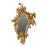 A pair of 18th century style gilt framed mirrors, carved with Ho-Ho birds and acanthus leaf (2) 84 x