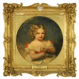 Attributed to Thomas Kearsley (British, fl. 1792-1802) Portrait of Frances Alington (1827-1868) when