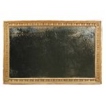 A Regency gilt framed rectangular wall mirror, bead and fluted moulded frame 76 x 120cm (30 x