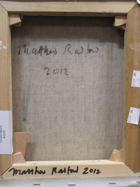 § Matthew Radford (British, 20th Century) Untitled (figure) signed on the reverse "Matthew Radford / - Image 3 of 3