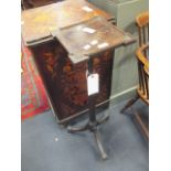 A mahogany torchere stand, 91cm high, and a tilt top mahogany occasional table (2)