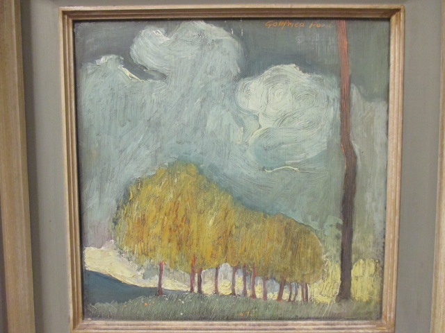 Gottfried Posst 'Avenue of Trees', signed oil on canvas