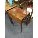 A 19th century mahogany work table