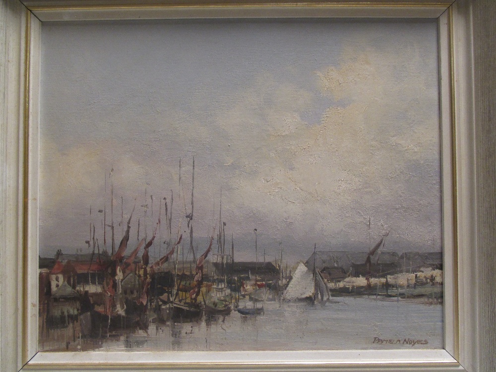 Pamela Noyes (British, 20th Century), Maldon, Essex, signed lower left "Pamela Noyes", oil on board,