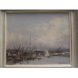 Pamela Noyes (British, 20th Century), Maldon, Essex, signed lower left "Pamela Noyes", oil on board,