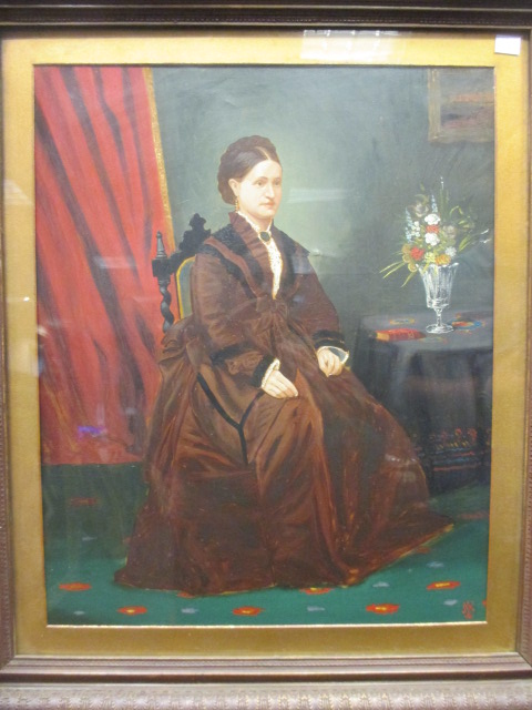 A pair of Victorian portraits, he, signed 'A.R Knight' and dated 1896 and she with ha monogram