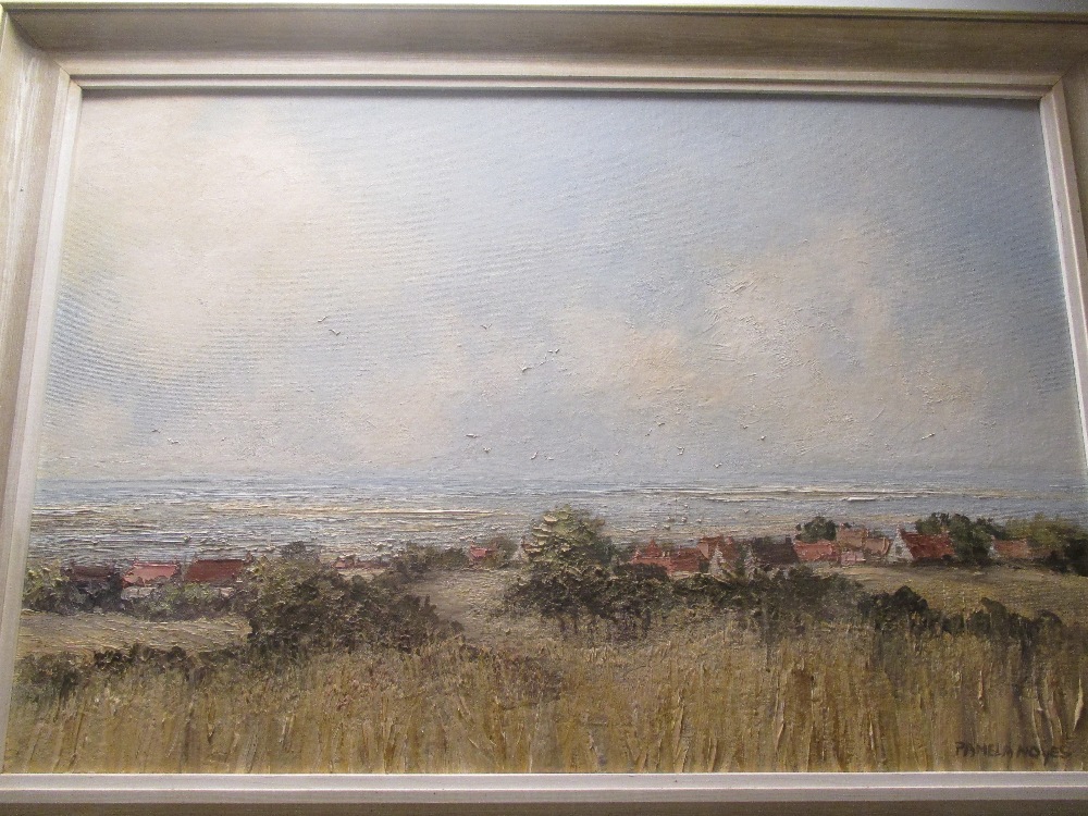 Pamela Noyes (British, 20th Century), Saltmarsh, Norfolk, signed lower right "Pamela Noyes", oil