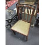 Three George III dining chairs