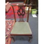 A set of six 19th century mahogany dining chairs with pierced vase splats (6)