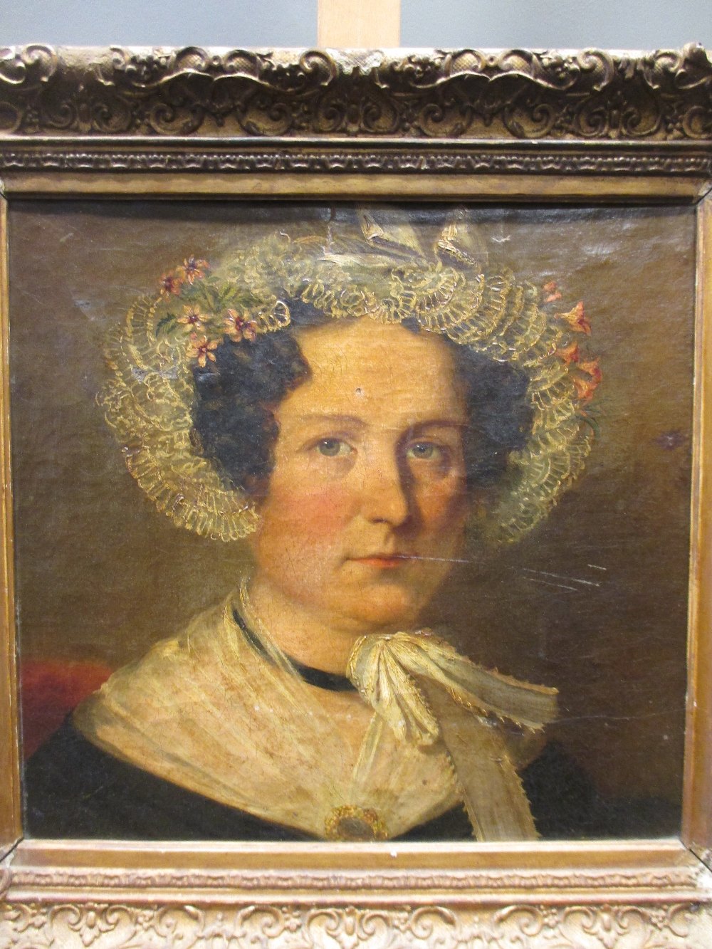 Victorian school, Portrait of a lady, oil on canvas