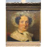 Victorian school, Portrait of a lady, oil on canvas