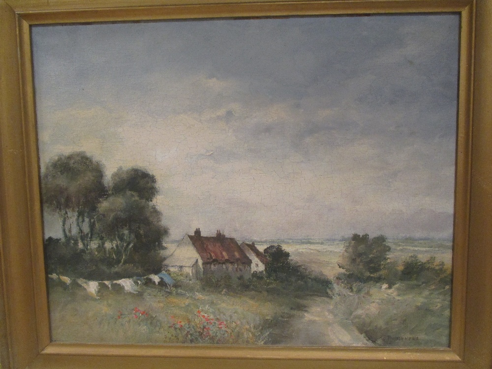 Pamela Noyes (British, 20th Century), Wighton, near Wells, Norfolk, signed lower right "Pamela