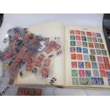 A quantity of stamps including a Simplex Junior Album with early to mid 20th century material from