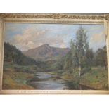 Robert Payton Reid (1859-1945) British, 'A river in the Highlands', oil on canvas, signed 49 x 75cms