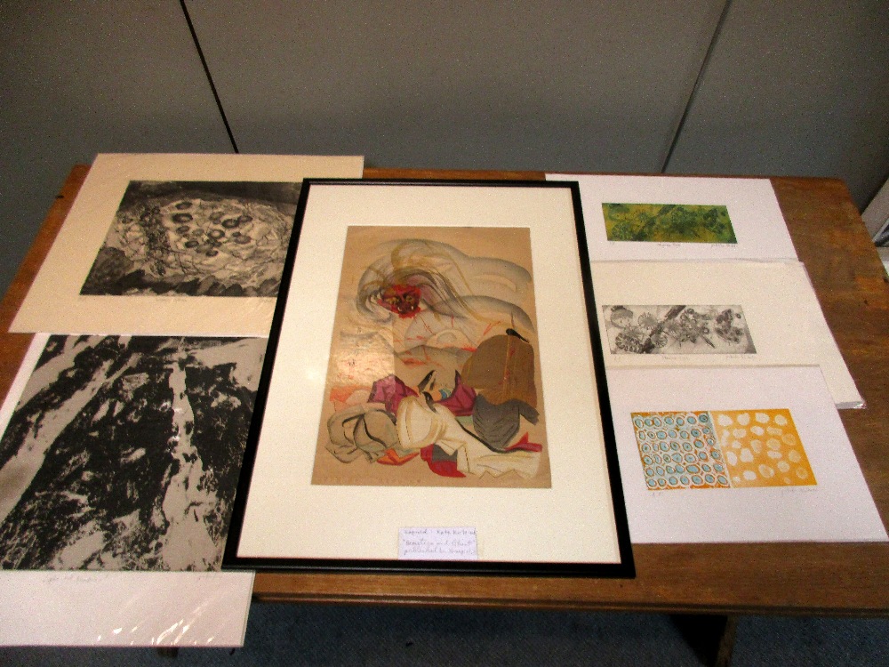 Yukako Shibata (born 1972), five mounted prints together with another by Katakuto, the former all