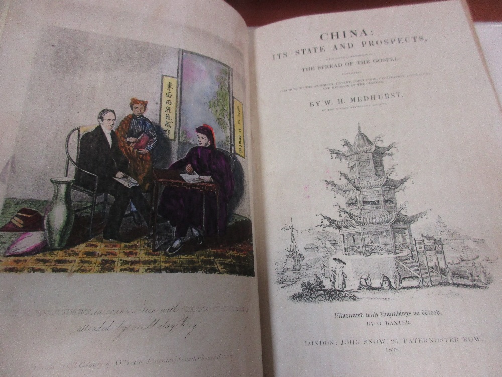 Six volumes on China by Williams, Davis, Medhurst and Lane-Poole, the two volumes 'The Middle - Image 2 of 2