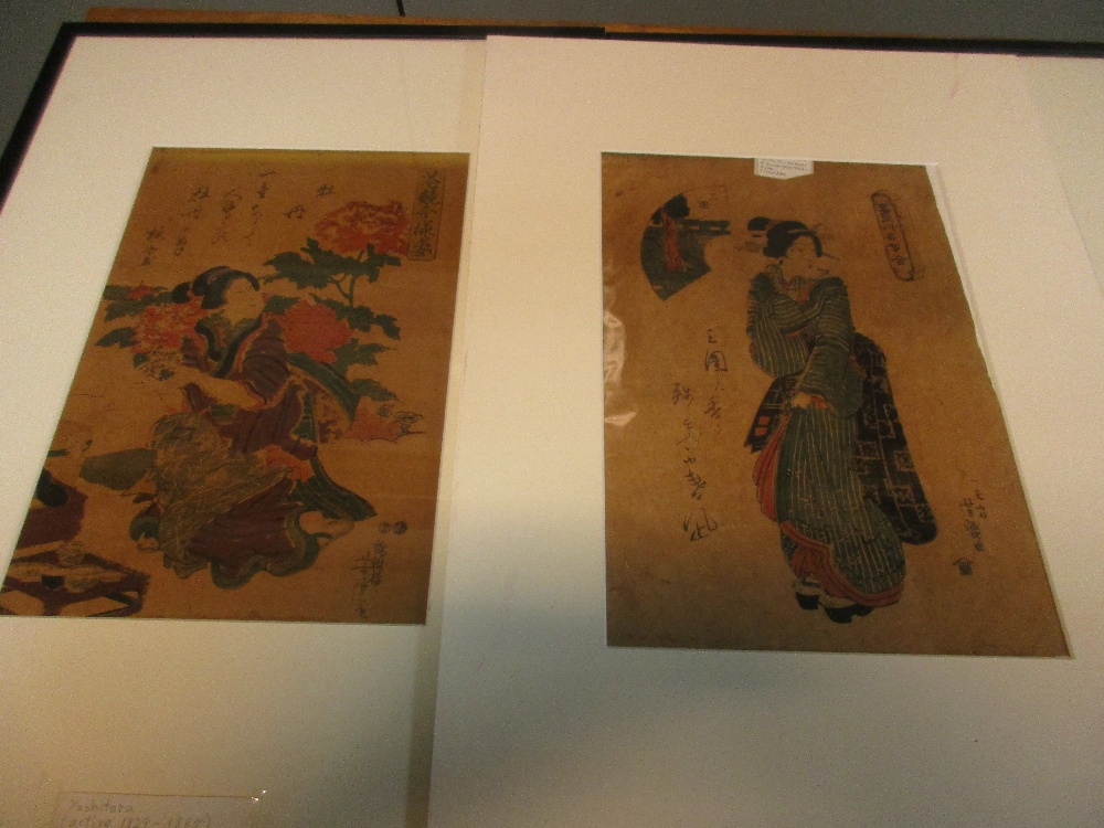 Yoshiika, Yoshifuji, Yoshimori and Yoshitora, five prints, the first a crepe print of children - Image 2 of 4