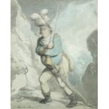 Thomas Rowlandson (British, 1756-1827) The Unwilling Soldier signed lower left "T Rowlandson"