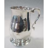 A George II silver baluster mug, by William Grundy, London 1759, the body later engraved with