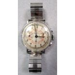 A Gentleman's Mathey-Tissot chronograph wristwatch with Army Air Corps inscription, dial with