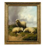 Thomas Sidney Cooper, RA (British, 1803-1902) Sheep in a landscape signed and dated lower left "T