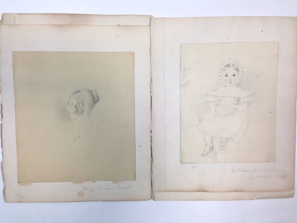 Harriet Sneyd (British, 1796-1867) A sketchbook of portraits of the Thynne children of Longleat, - Bild 5 aus 17