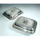 A pair of George III entree dishes and covers, by Peter, Ann and William Bateman, London 1803, of