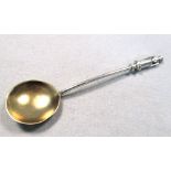 An unusual Edwardian Suffragette spoon, by William Hutton & Sons Ltd, London 1907, with gilt