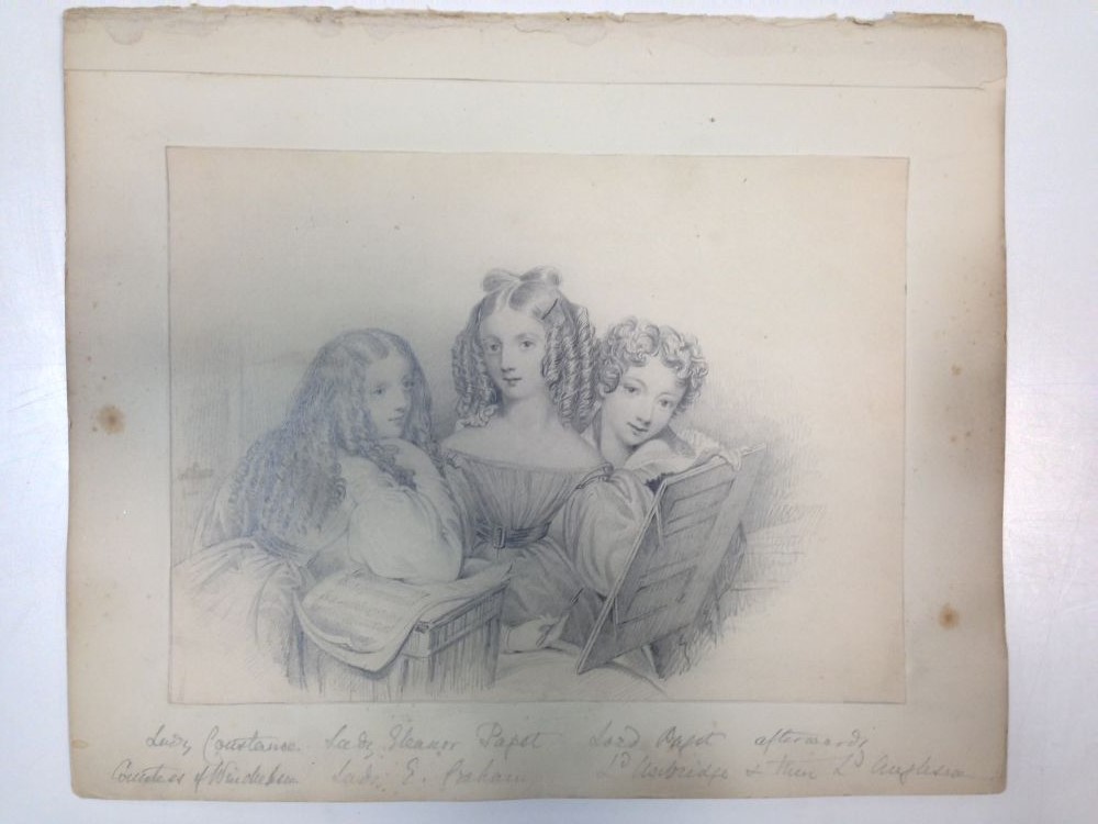 Harriet Sneyd (British, 1796-1867) A sketchbook of portraits of the Thynne children of Longleat, - Bild 6 aus 17