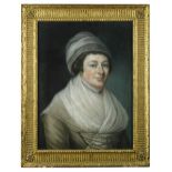 Samuel Cotes (British, 1734-1818) Portrait of Mrs Mary Knowles, a Quakeress signed "S Cotes px.