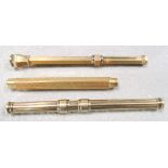 A Samspon & Mordan 18ct gold pencil, London 1932, engraved 'Marie', also marked 'Goldsmiths &