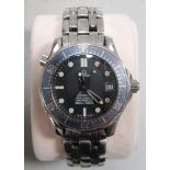 An Omega Seamaster Professional Chronometer mid size automatic wristwatch, purchased new in 2003,