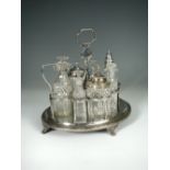 A George III silver cruet, by Robert & Samuel Hennell, London 1804, the superstructure 1805, with