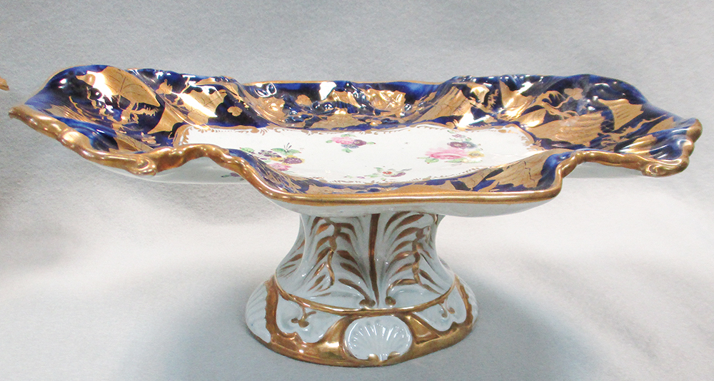 A 19th century Mason's ironstone dessert service, the moulded bodies painted to the centres with - Image 11 of 17