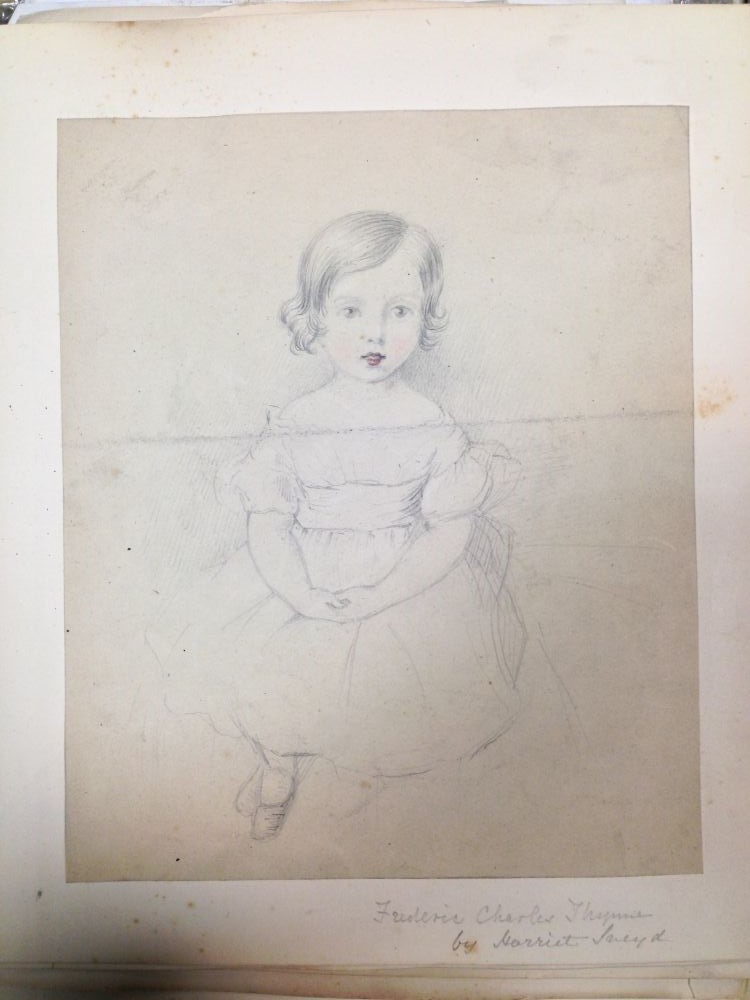 Harriet Sneyd (British, 1796-1867) A sketchbook of portraits of the Thynne children of Longleat, - Bild 2 aus 17