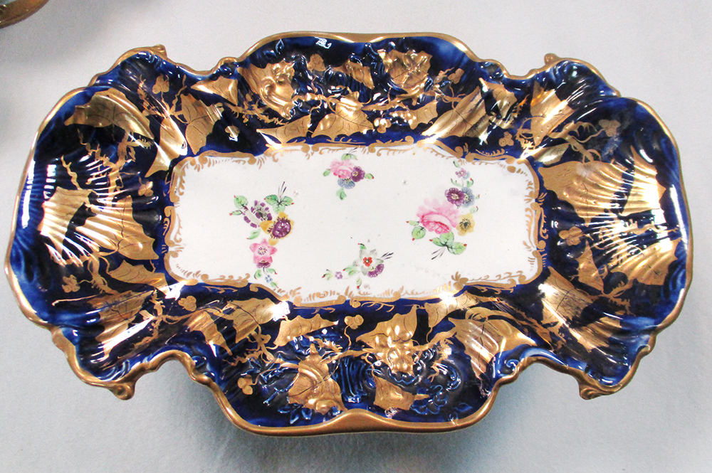 A 19th century Mason's ironstone dessert service, the moulded bodies painted to the centres with - Image 12 of 17