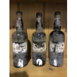 Cockburn's vintage port 1947, 3 bottles (damaged labels, levels in neck) (3)