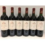 Les Forts de Latour, Pauillac 1996, 6 bottles in a 12btl owc, good appearance, with tissues