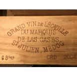 Chateau Leoville-Las-Cases, St Julien 2eme Cru 2004, 6 bottles in owc