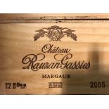 Chateau Rauzan Gassies, Margaux 2eme Cru 2005, 12 bottles in owc