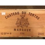 Chateau du Tertre, Margaux 5eme Cru 2005, 12 bottles in owc