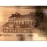 Chateau Talbot, St Julien 4eme Cru 2004, 12 bottles in owc