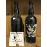 Graham's vintage port 1945, damaged labels, good level, 2 bottles